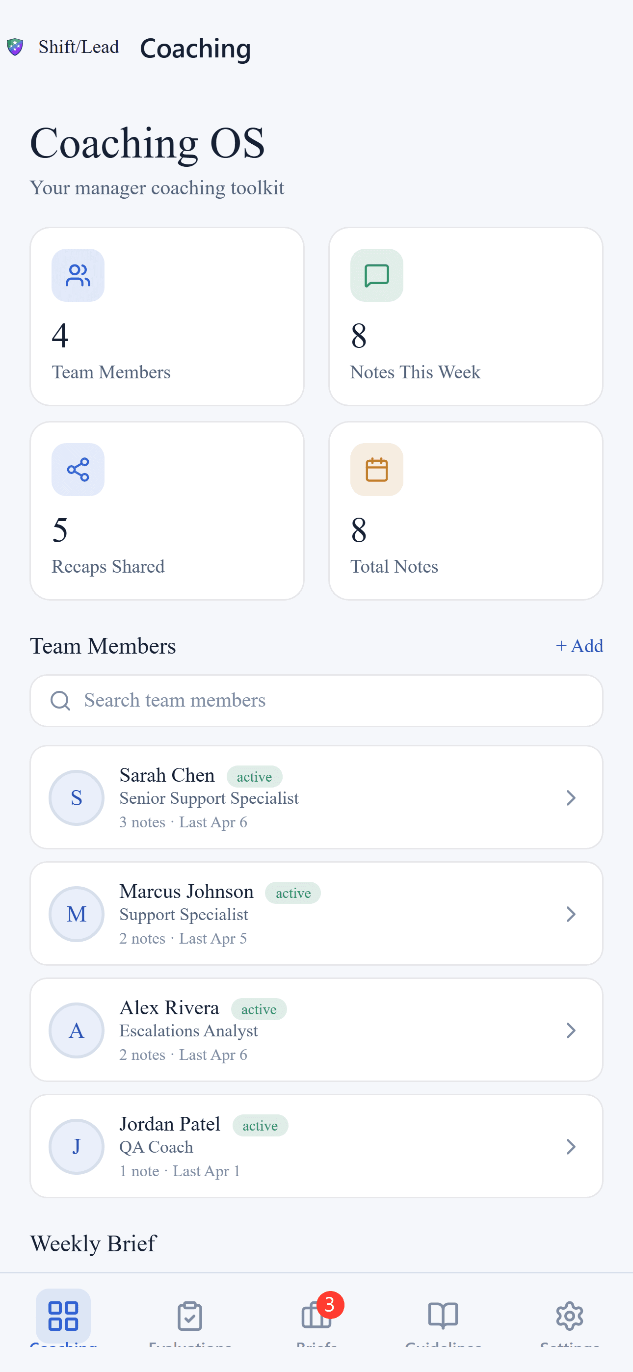 Assistant Shift Lead ShiftLead — The Leadership OS for AI-Augmented Teams
